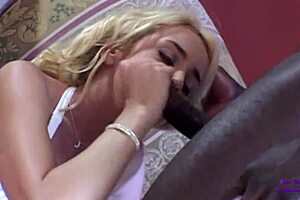 Black and white tube – Hot blonde girl for a big cock