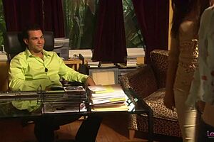 Couples therapist uses sex on couch to help two lesbians work through their problems