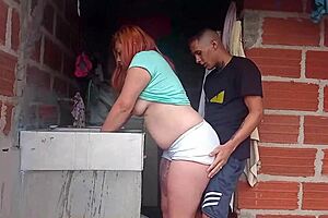 I flew with a Colombian couple, and an Indian amateur, and aired sex outdoors
