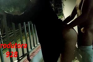 There, teenie wife gets her young niece out and about in the great outdoors on the private balcony