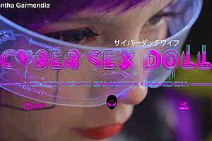 A cyber sex video featuring MILF with teen girl share a dildo