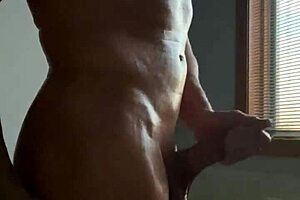 Exposing a hard naked cock in the neighbour hood for all to see