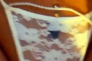 Sucking sex doll in panties before masturbation and final creampie video