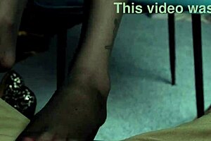 This amateur video has a closeup of Eva's big tits and boobs