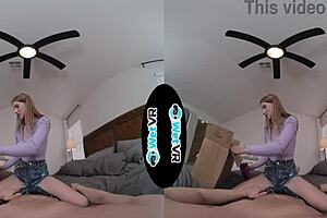 VR porn big dick and facial cumshot