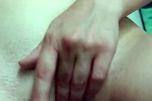 Intense solo play with toys by MILF