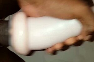 Hard cock and fucked gay black man's big