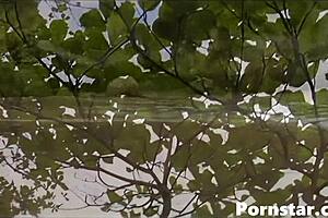 Carol Sampaio and Renata get totally wild in the river