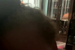 Interracial Blowjob: My Best Friend Gags and Sucks