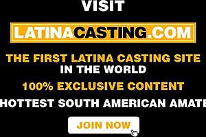 Latina amateur takes it deep and hard in anal casting for the first time