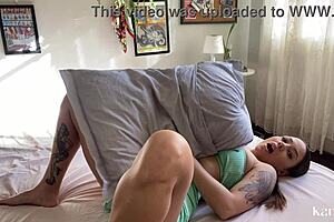 Hot tattoo with Brazilian babe - Cumshot and big cock - www.karolla.com