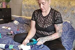 With my partner checking out my sex toys together