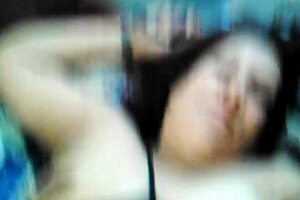 Gay guy gives a blowjob to his chubby wife