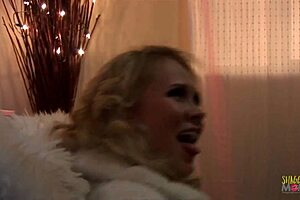 Threesome amazing busty blonde milf gets a facial