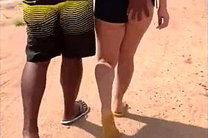 Big Black Cock Interracial: Rolling in the Woods