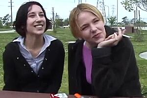 This lesbian porn video follows schoolgirls getting down and dirty