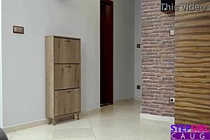 Old and young lesbian action with a stepmom