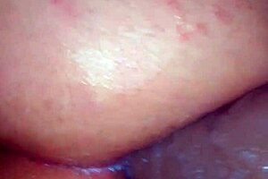 Hot wife anally fuck her husband hard with a BDSM big dildo, Her ass looked sexy while struggling with the dildo