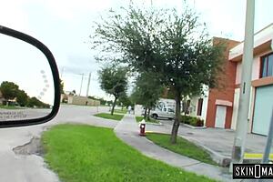 Pickup scene, handjob and ass fucking