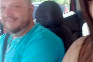 Mary, Sao paulo wife, shows off breasts in public on full day tour with husband