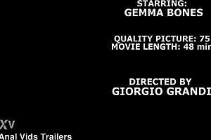 Here, Italian beauty Gemma Bones goes for two big black cocks in a double penetration anal with cum in mouth