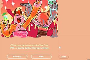 Threesome gloryhole hentai game