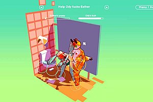 Threesome gloryhole hentai game