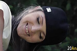 All the petite european hotties take turns starting to masturbate and cumming