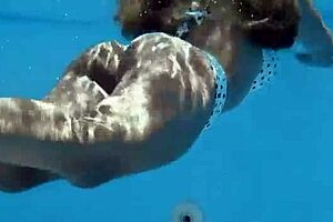 Caged slut with huge knockers