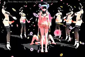 Watch this Hentai MMD video of the ultimate futanari and crowd fantasy