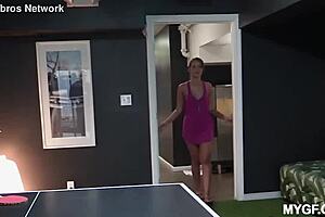 White girl facial cumshot ping pong video