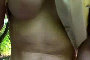 Outdoor sex takes amateur couple in POV video