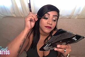 In the following hot video, Nicoly Mattos performs a blowjob and then gulps down semen