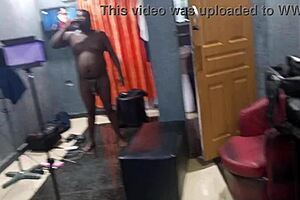 The humourous carting that the comic cowgirl does in the backstage video