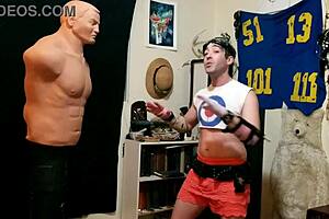 Sexy bisexual takes it up his ass for self defense