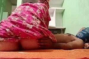 Old lady is being fucked and handjobj by her young lover