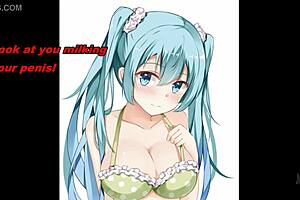 Hatsune Miku promotes delayed orgasm in miku anime