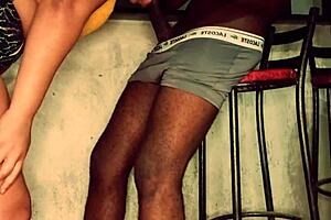Blonde beauty Chayenhy and Pele Vip in a hot interracial min_AF