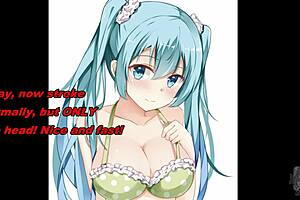 Hatsune Miku promotes delayed orgasm in miku anime