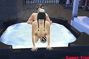 The sage seduces her and pumps Haku’s wife until she cums and gets fucked in all types of ways