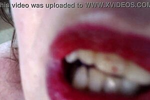 This xxx movie shows a curvy older lady stripping and getting sensual all over