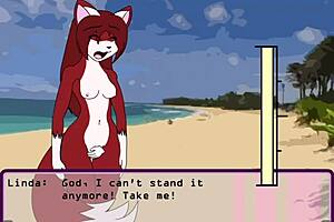 Furry girl is f*cked on the beach and takes a creampie
