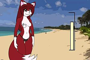 Furry girl is f*cked on the beach and takes a creampie