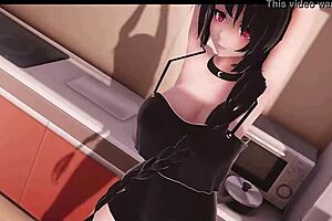 Anime chick gets her pussy demolished and painted with jizz