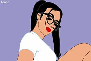 Bubble butt animation with a hot pawg and her huge black cock