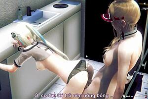 Asian amateur couple get frisky in the bathroom