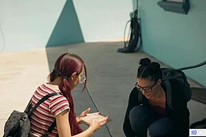 Lesbian threesome – Aidra Fox, Jillian Janson, and Sabina Rouge fuck a Nerd Teen and continue the lesbian orgy with Aria Lee