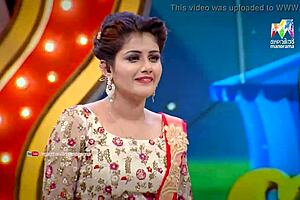 Subi Suresh, an Indian actress gives out a splendid laughter in the Malayalam comedy