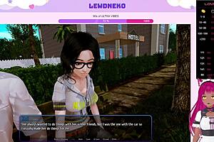 The particular Super Popular Hentai Vtuber in a Visual Novel Game