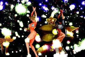 The cartoon girls in lingerie protested and singReadWrite in two text boxes: